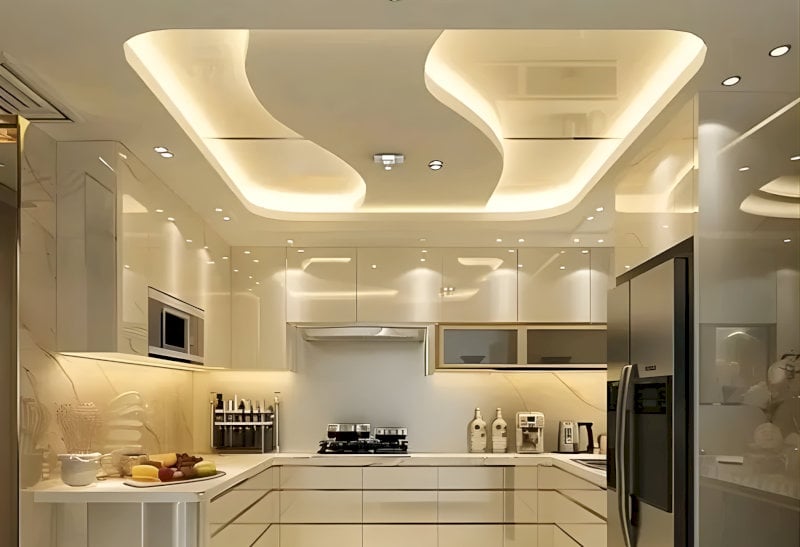 Đường bo tròn liền mạch mang lại vẻ gọn gàng, phù hợp với phòng bếp hiện đại và dễ vệ sinh